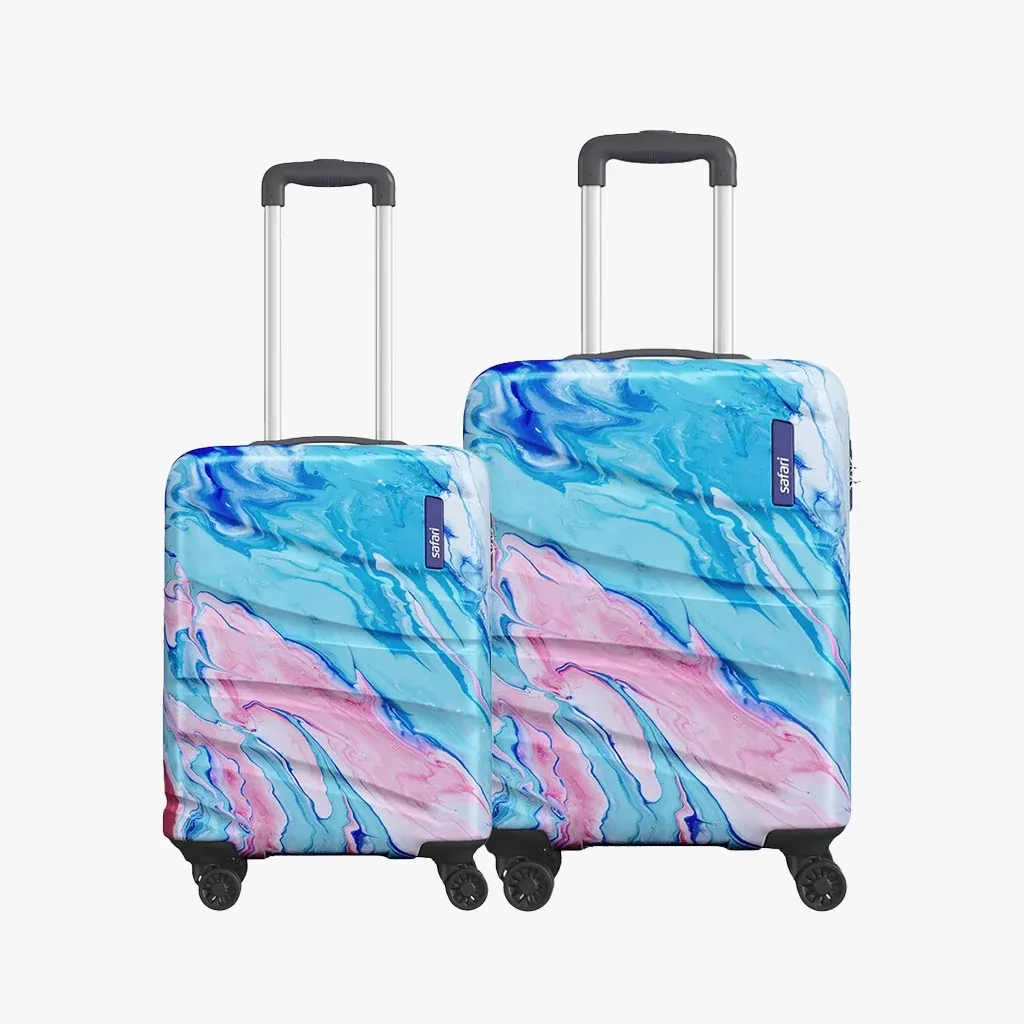Safari Hue Set of 2 Printed Trolley Bags — product view
