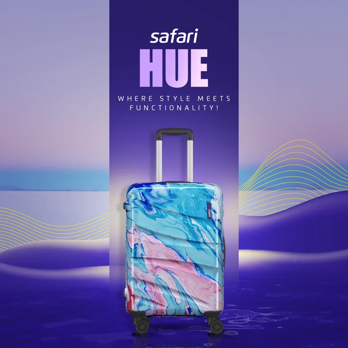Safari Hue Set of 3 Printed Trolley Bags detail 1