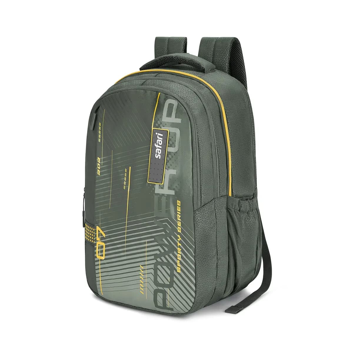 Safari Quadro 6 School Backpack - Olive