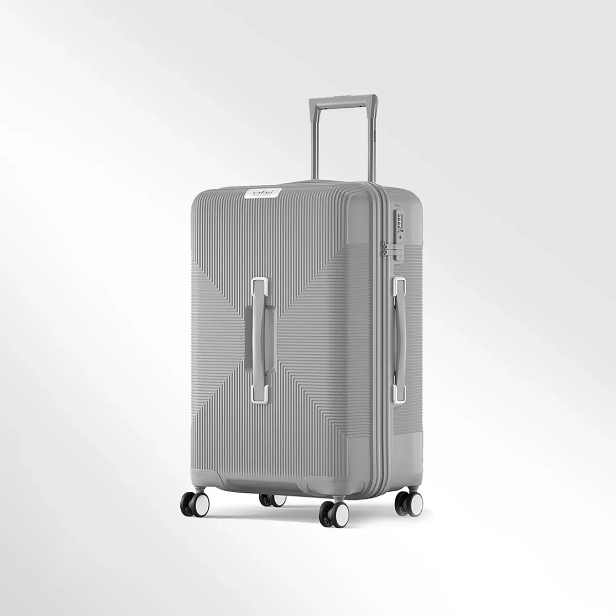 Safari Trunk Trolley Bag - Grey