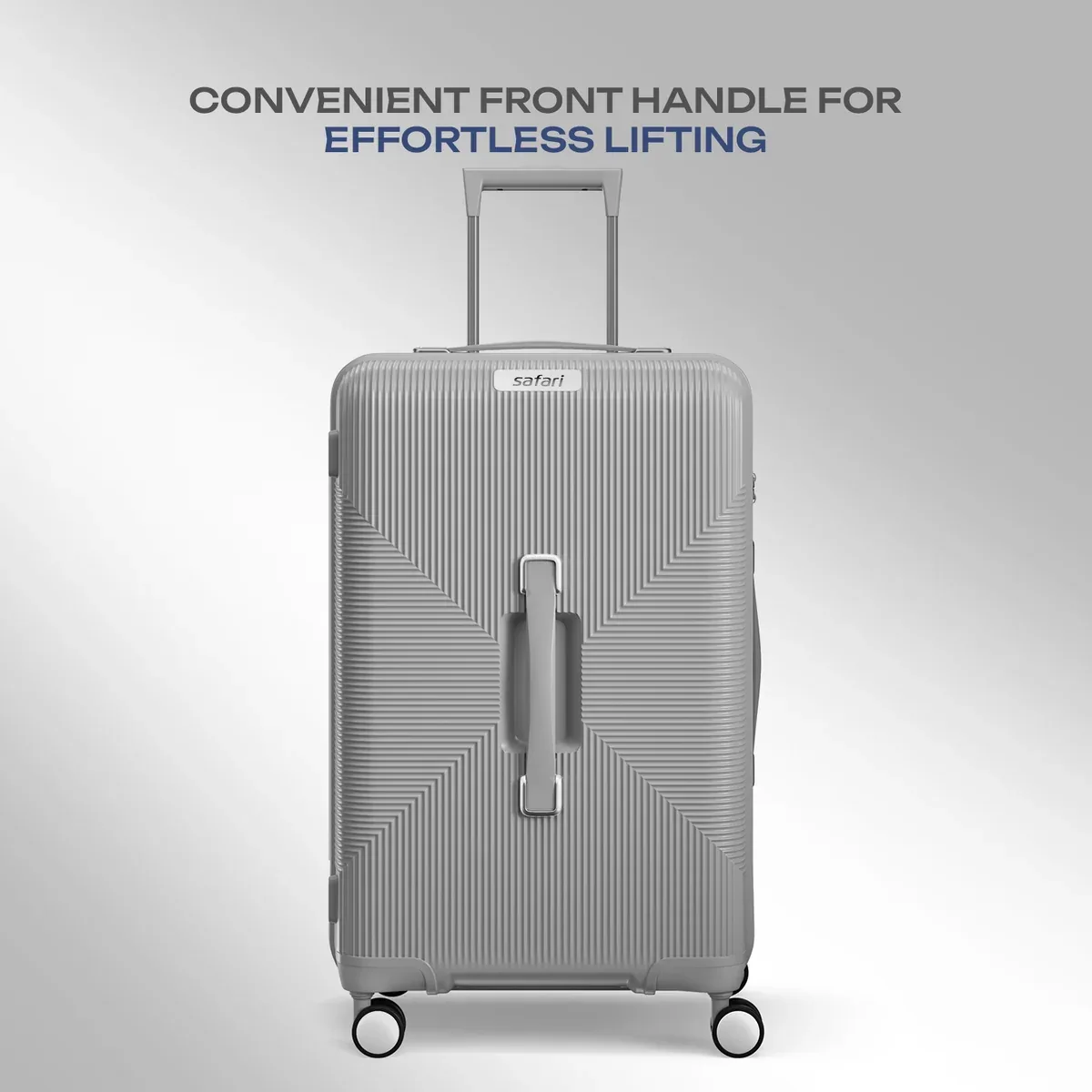 Safari Trunk Trolley Bag - Grey detail 1