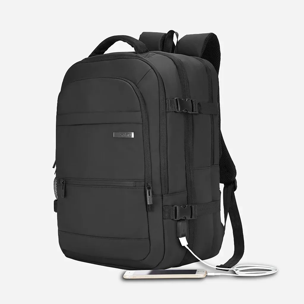 Safari Beyond Overnighter Formal Backpack - Black — product view