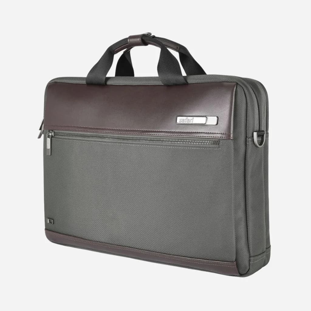 Safari Crest Messenger Bag - Grey — product view