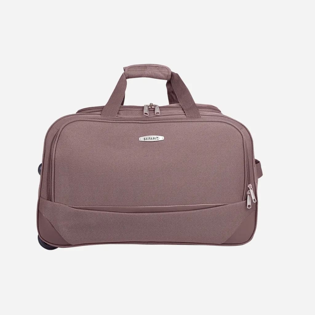 Safari Vista Superior Brown Rolling Duffle With Wheels - Brown