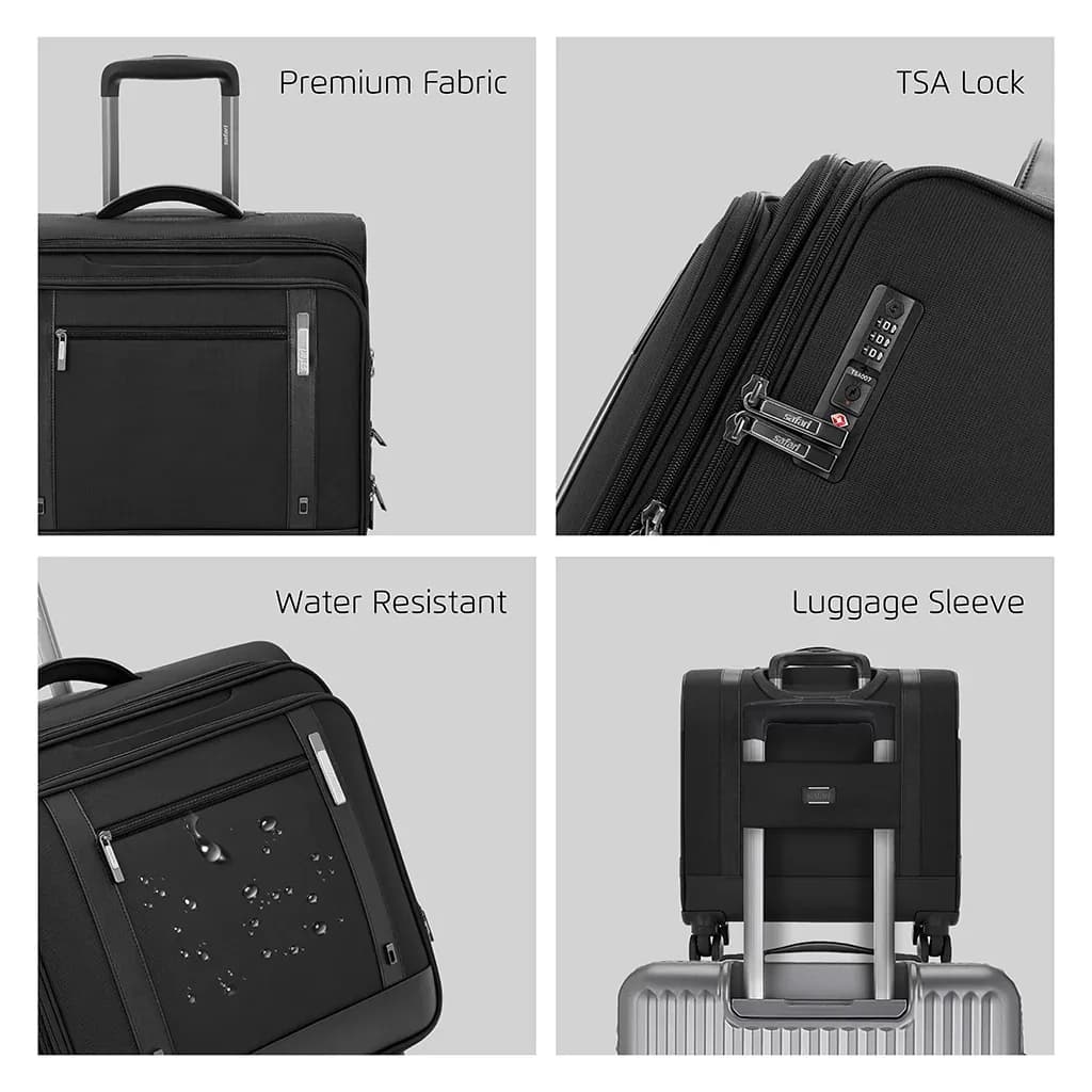 Safari Falcon Laptop Trolley Bag - Black detail 1