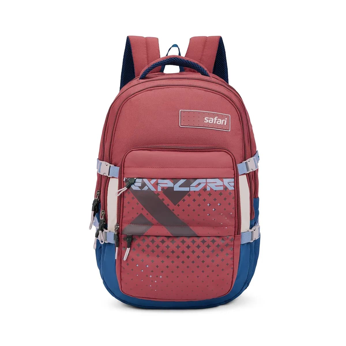 Safari Expand 17 Laptop Backpack - Red detail 1