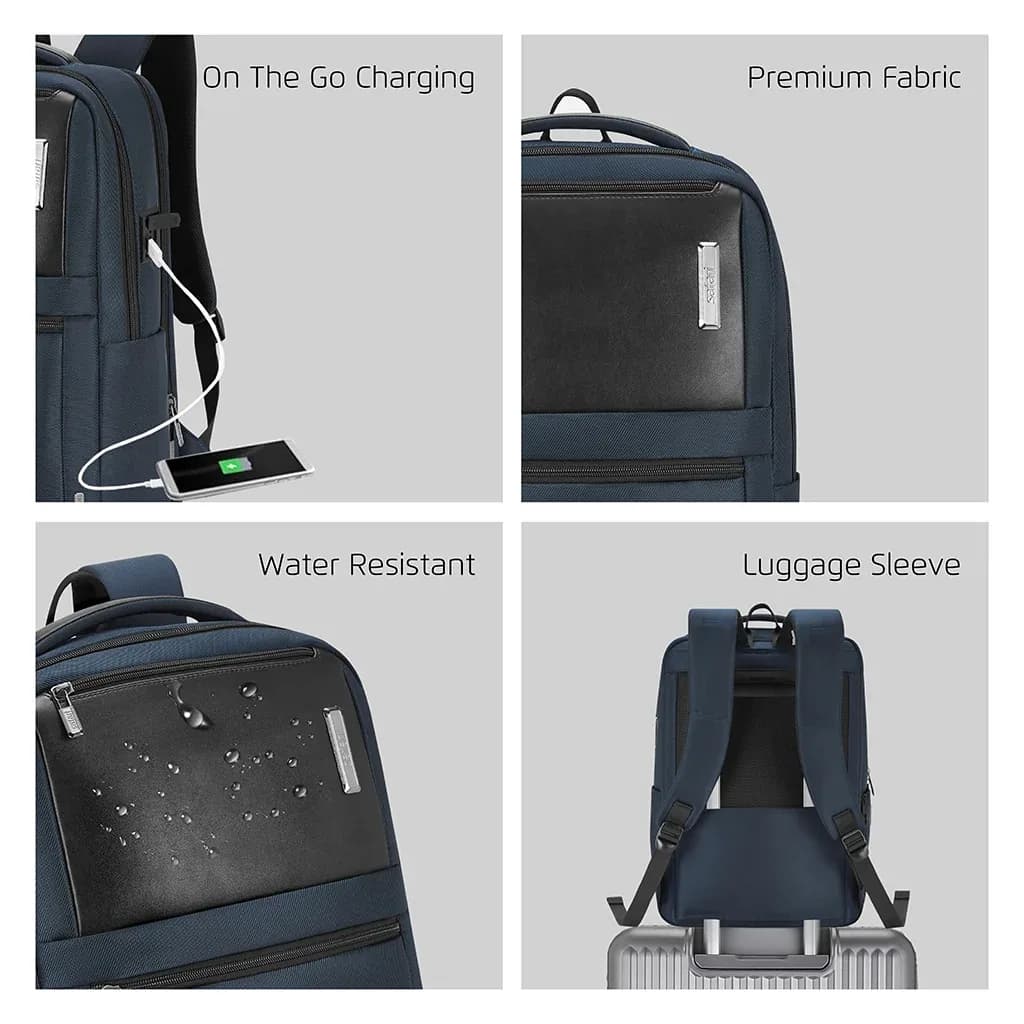 Safari Prime Formal Backpack - Blue detail 1
