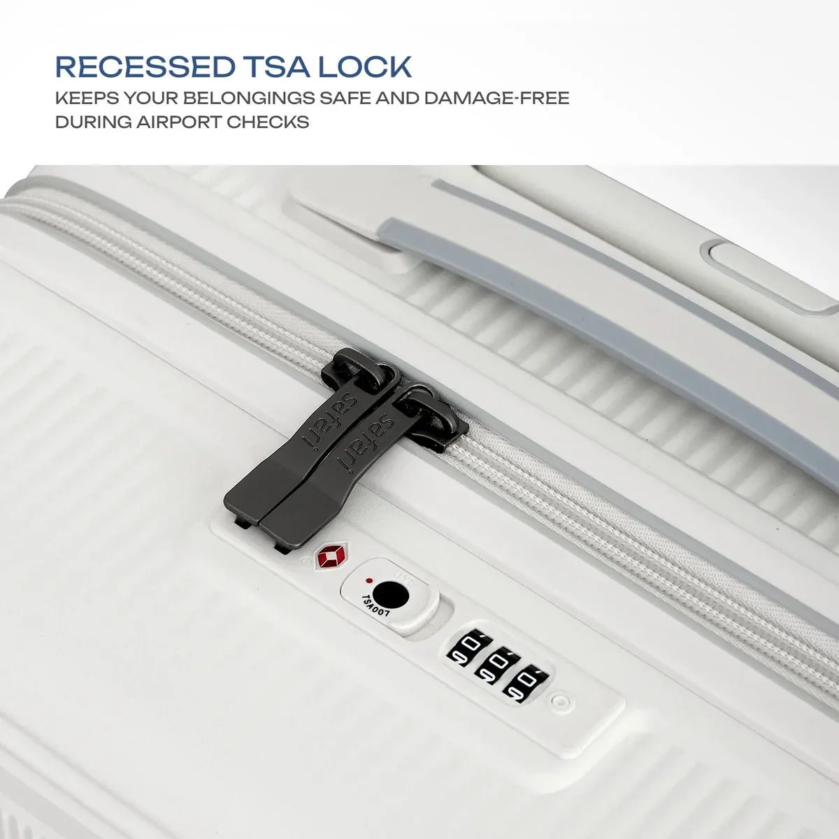 Safari Trunk Pro Trolley Bag - Winter White detail 1