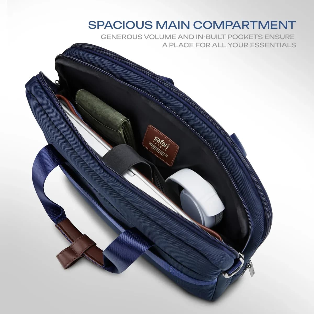 Safari Sterling Messenger Bag - Navy Blue detail 1