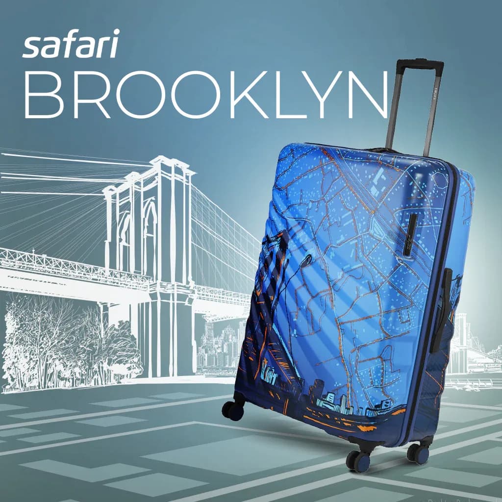 Safari Brooklyn Trolley Bag - Blue detail 1